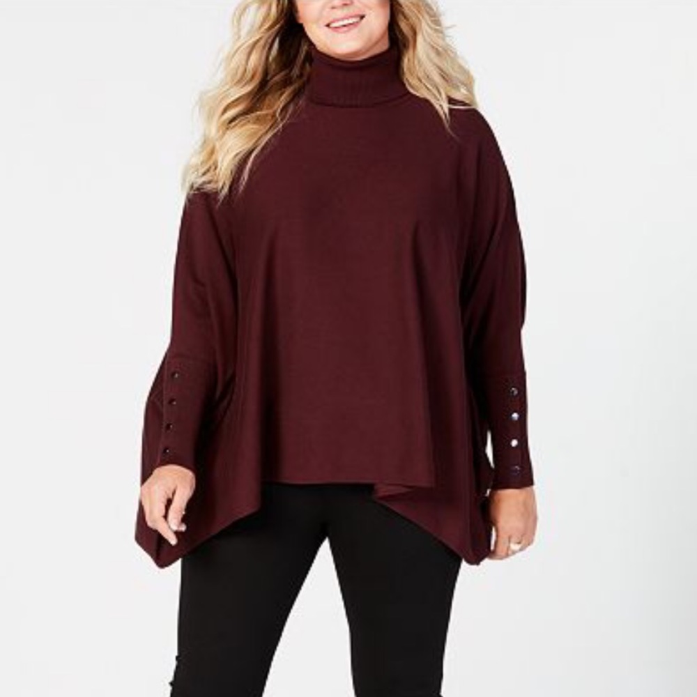 Plus Size Emerald Green Alfani Knitted Tunic